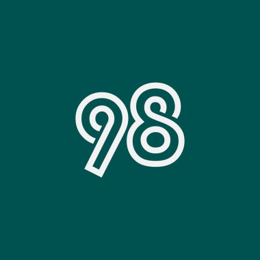 98. Yıldönümü Kutlama Vektör Şablonu Tasarım İllüstrasyonu