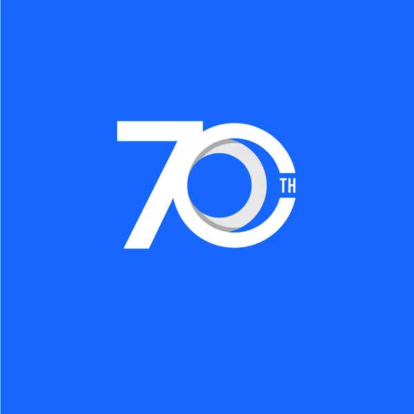 70 η επέτειος διανυσματικής απεικόνισης σχεδίου προτύπου — Διανυσματικό Αρχείο