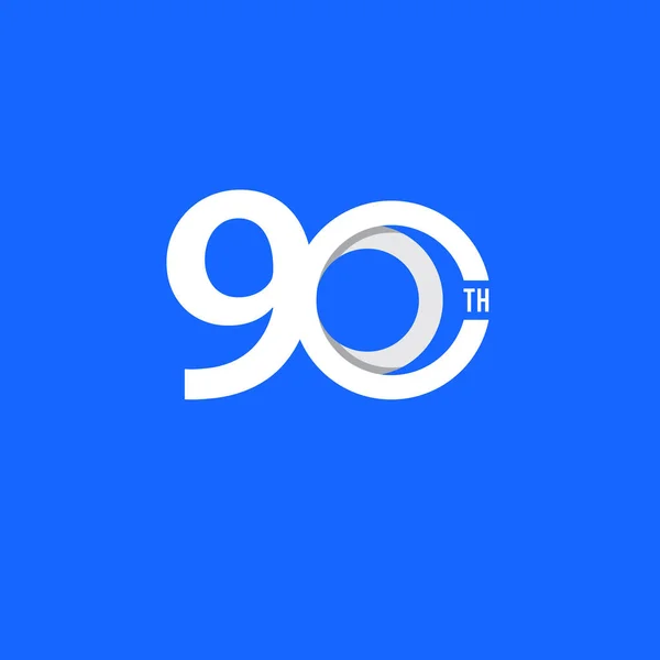 90 η Επέτειος Διάνυσμα πρότυπο εικονογράφηση σχεδιασμού — Διανυσματικό Αρχείο