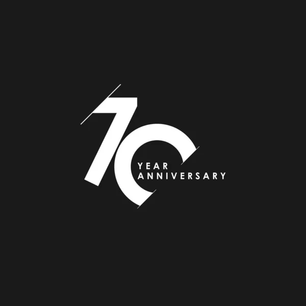 70 Anos Anniversary Vector Template Design Ilustração — Vetor de Stock