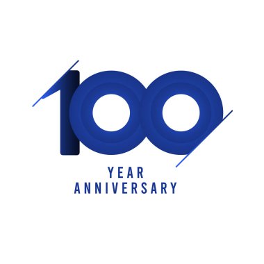100. yıl dönümü kutlama Vektör Şablonu Tasarım Çizimi