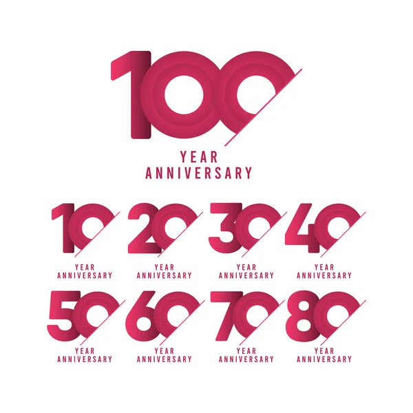 100 Jahre Jubiläumsfeier Vector Template Design Illustration — Stockvektor