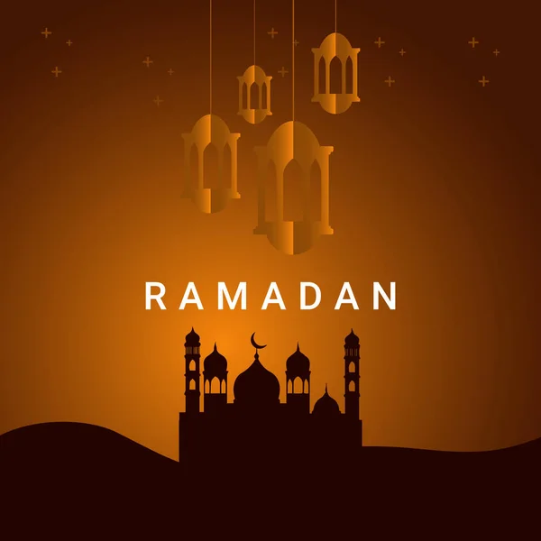 Illustrazione di progettazione del modello vettoriale Ramadan Kareem — Vettoriale Stock