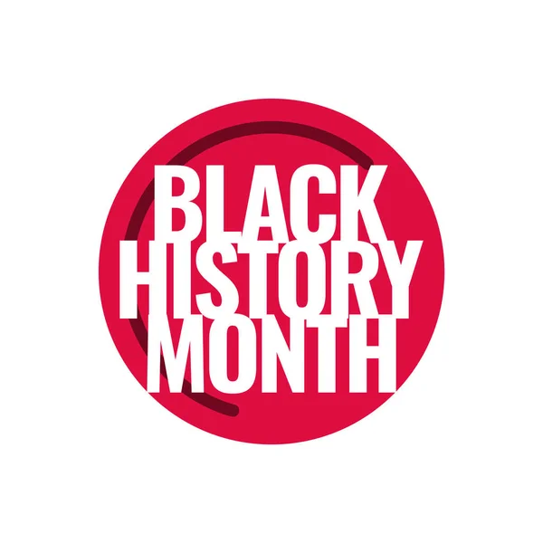 Black History Month Εορτασμός Διάνυσμα πρότυπο εικονογράφηση — Διανυσματικό Αρχείο