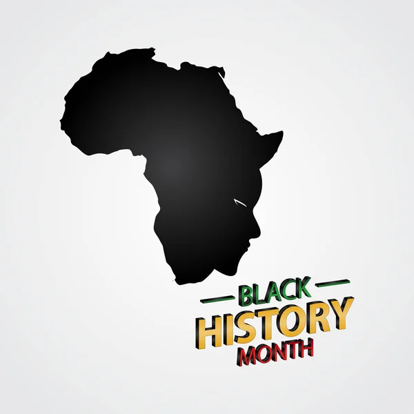 Black History Month Εορτασμός Διάνυσμα πρότυπο εικονογράφηση — Διανυσματικό Αρχείο