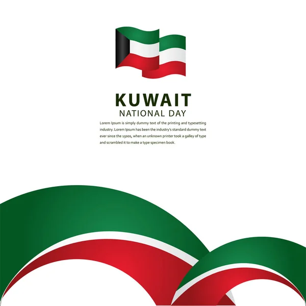 С Днём Кувайта! — стоковый вектор