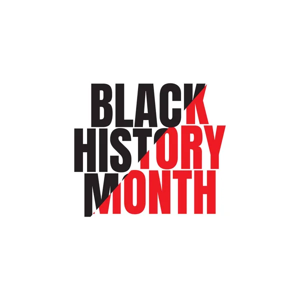 Illustrazione di progettazione del modello vettoriale di celebrazione del mese di storia nera — Vettoriale Stock