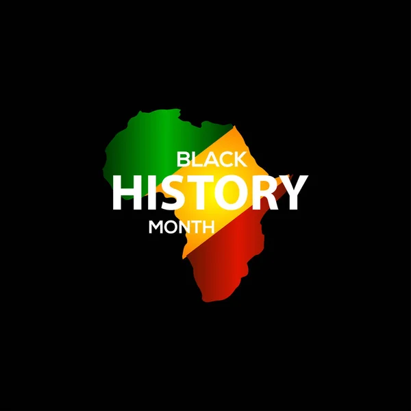 Black History Month Εορτασμός Διάνυσμα πρότυπο εικονογράφηση — Διανυσματικό Αρχείο
