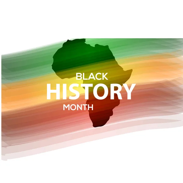 Black History Month Εορτασμός Διάνυσμα πρότυπο εικονογράφηση — Διανυσματικό Αρχείο
