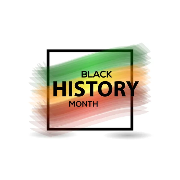 Illustrazione di progettazione del modello vettoriale di celebrazione del mese di storia nera — Vettoriale Stock