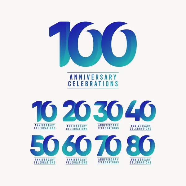 100 Χρόνια Επέτειος Εορτασμοί Διάνυσμα Εικονογράφηση πρότυπο — Διανυσματικό Αρχείο
