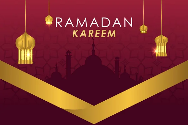 Illustrazione di progettazione del modello vettoriale Ramadan Kareem — Vettoriale Stock