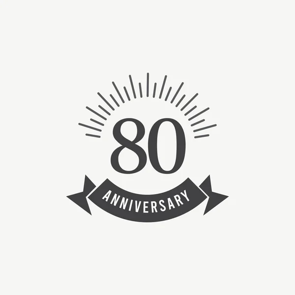 Años Celebración Del Aniversario Vector Template Design Illustration — Archivo Imágenes Vectoriales