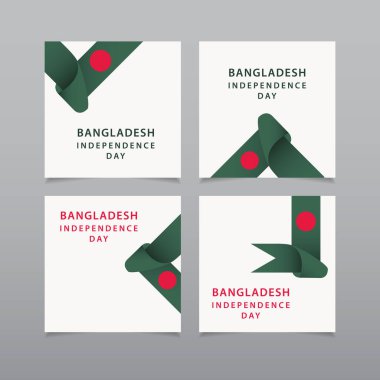 Bangladeş Bağımsızlık Günü Kutlama Şablon Tasarımı Çiziminiz kutlu olsun