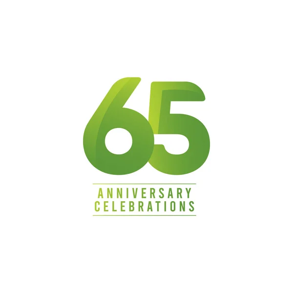 Years Anniversary Celebration Number Text Vector Template Design Illustration — 스톡 벡터