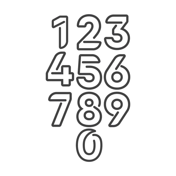 周年庆祝编号文字矢量模板设计图解 — 图库矢量图片