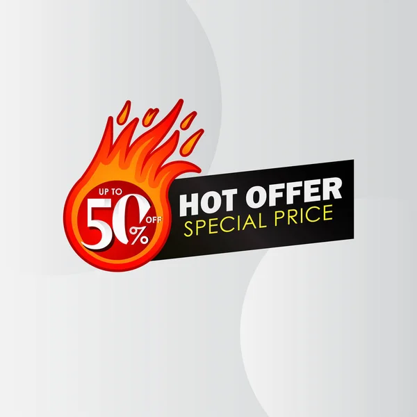 Sleva Sleva Hot Offer Speciální Cenový Štítek Vektorová Šablona Design — Stockový vektor