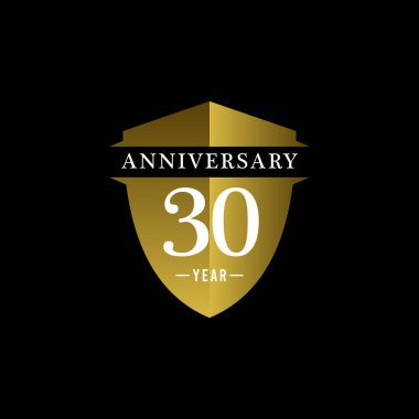 30. Yıldönümü Kutlama Vektör Şablonu Tasarım İllüstrasyonu