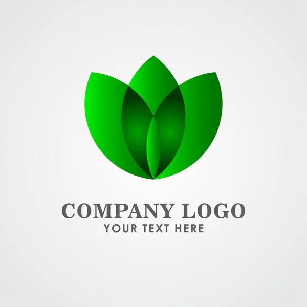 Vállalat Logó Full Color Vector Template Design Illusztráció — Stock Vector