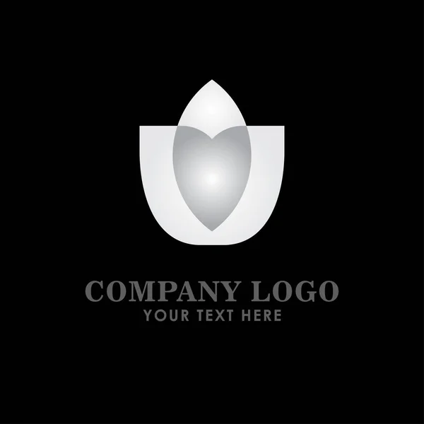 Company Logo Silver Vector Template Design Illusztráció — Stock Vector