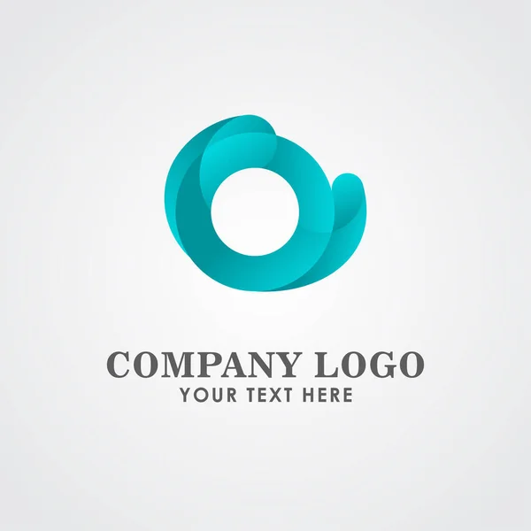 Ilustração Projeto Modelo Vetor Cor Completa Logotipo Empresa — Vetor de Stock