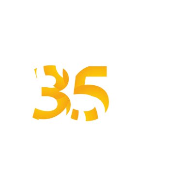 3. Yıldönümü Kutlaması Vektör Şablonu Tasarım Çizimi