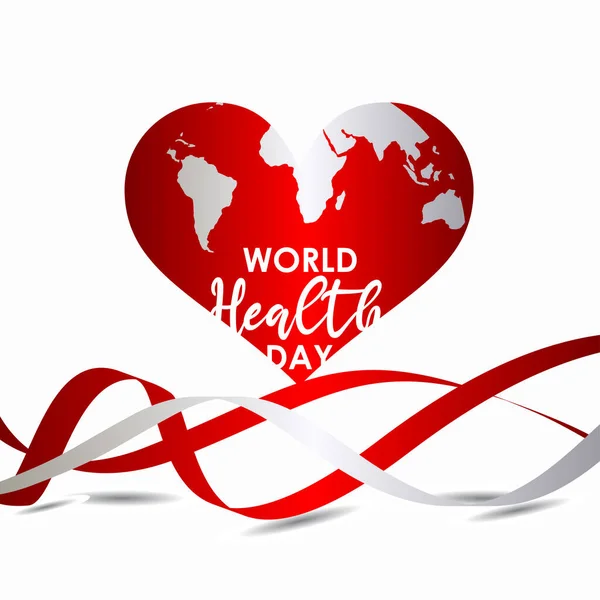 World Health Day Celebration Vector Template Design Illustration — Stock Vector