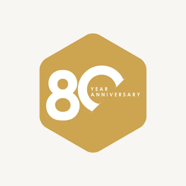 Años Celebración Del Aniversario Vector Template Design Illustration — Archivo Imágenes Vectoriales