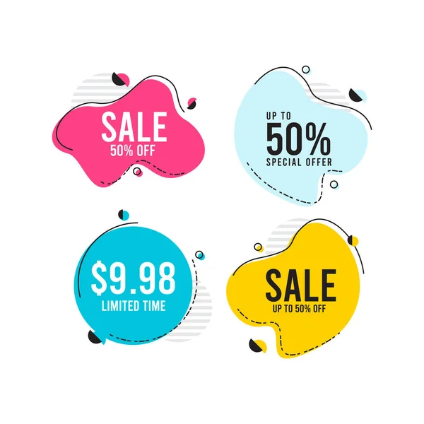 Discount Sale Label Tag Vector Template Design Illustration — Stockvektor