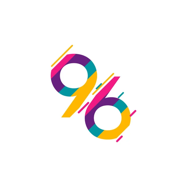 Tahun Perayaan Ulang Tahun Logo Vector Template Desain Ilustrasi - Stok Vektor