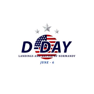 Normandiya Çıkarması ve Normandiya Vektör Şablonu Şablon Çizimi Savaşı