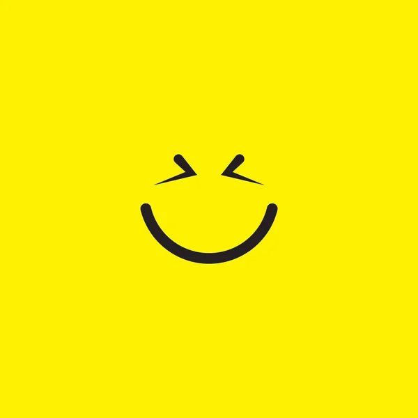 Smile Emoticon Logo Ikone Vektor Vorlage Design Illustration — Stockvektor