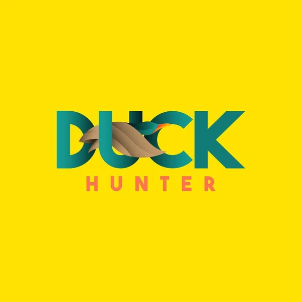 Ilustracja Wzorca Wektora Logo Duck Hunter — Wektor stockowy