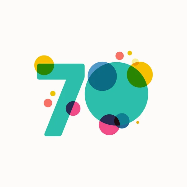 Años Celebración Aniversario Vector Plantilla Diseño Ilustración — Archivo Imágenes Vectoriales