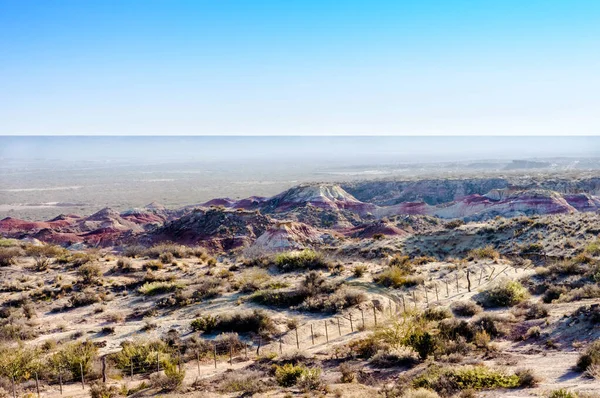 Montagne Magenta Vegetazione Secca Neuqun Argentina — Foto Stock