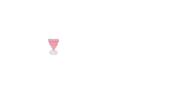 Konum Pin Diyagramının Canlandırma Simgesi Beyaz Bir Arkaplanda Izole Edilmiş — Stok video