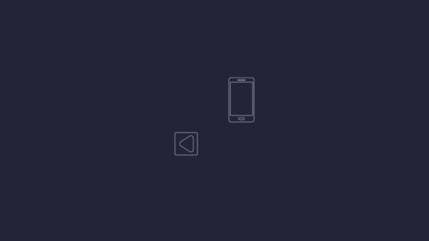 Usb Ile Şarj Edilmiş Cep Telefonu Görüntüsü Beyaz Arkaplanda Izole — Stok video