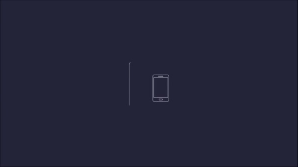 Footage Charging Mobile Usb Isolated White Background — Stock Video