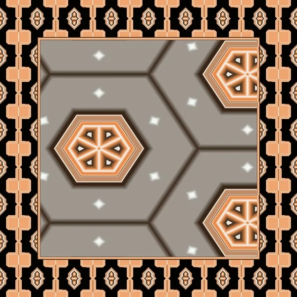 Elegant ornamental seamless pattern tile — Stock Photo, Image