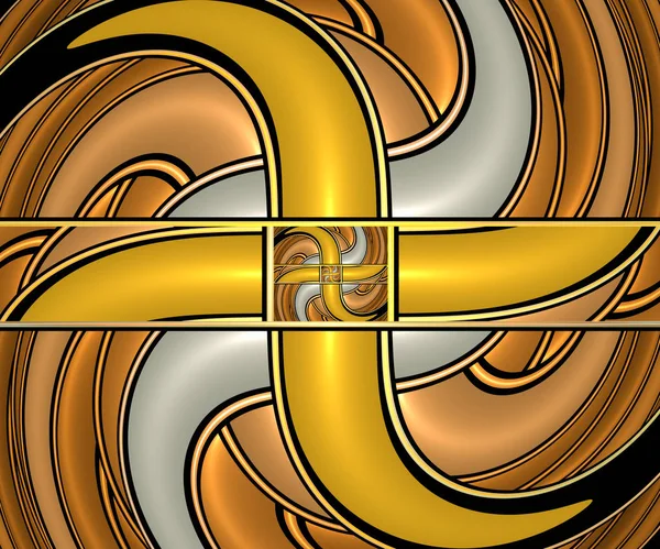 Datorgenererade färgglada fractal konstverk — Stockfoto