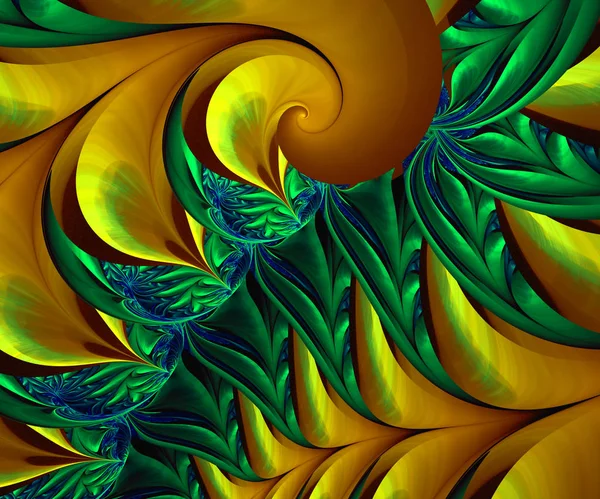 Computador gerado arte fractal colorido — Fotografia de Stock