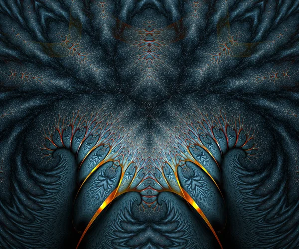 Datorgenererade färgglada fractal konstverk — Stockfoto