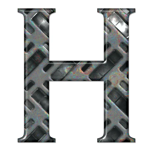 Визуализация Шаблона Композиционного Материала Текстуры Алфавита Заглавной Буквы — стоковое фото