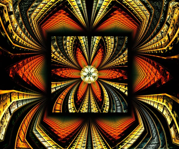 Arte Fractal Colorido Generado Por Computadora Para Arte Creativo Diseño — Foto de Stock