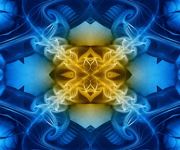 Computer Generated Colorful Fractal Artwork Creative Art Design Entertainment — Stock Photo, Image