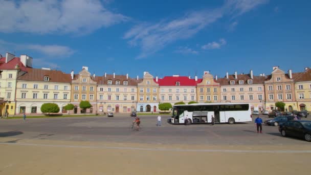 Lublino, Polonia la vista della piazza del castello dal castello . — Video Stock