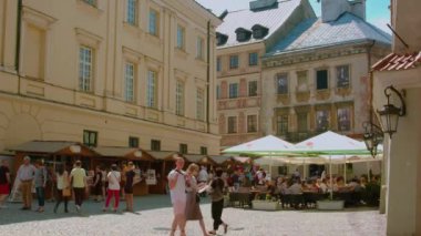 Lublin 'deki pazar meydanında Crown Tribunal. Polonya