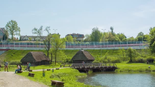 05.28.2019 - Lublin, Poland: Lublin Open Air Village Museum — Stock Video