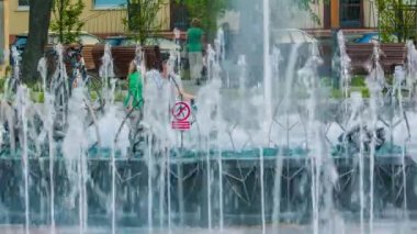 Polonya, Lublin 'deki Litvanya Meydanı' nda Çeşme