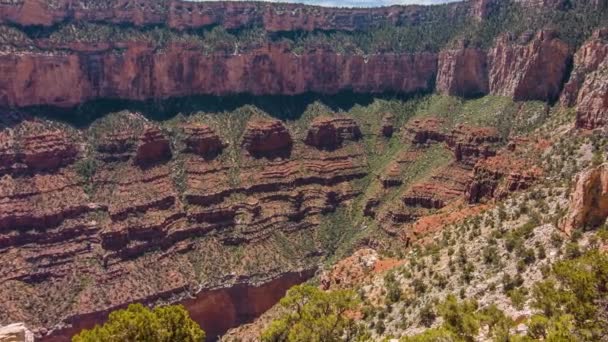 Büyük Kanyon 'un muhteşem manzarası. Arizona Birleşik Devletleri.. — Stok video